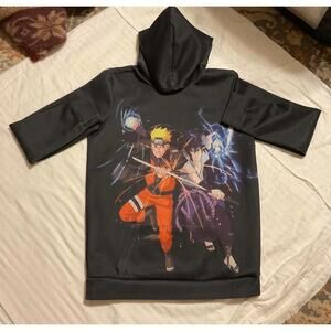 Black Graphic Hoodie Naruto Shippuden Size 14-16 Youth